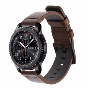 22Mm Belt Genuine Luxury Leather Band Strap For Samsung Gear S3 Frontier Classic Deep Coffee Watch Bands