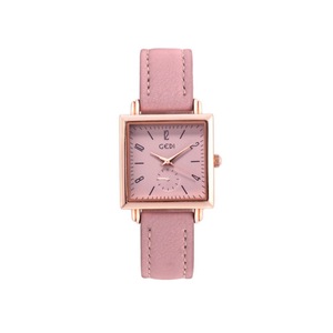 Veile Studios 23.5Cm 106 Square Belt Watch Female Waterproof Plate Girl Pink Simple Decorative Watches