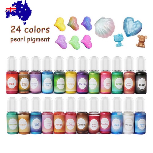 24 Pieces Resin Liquid Pigment Colourant For Epoxy Diy Projects Crafting Tools Australia