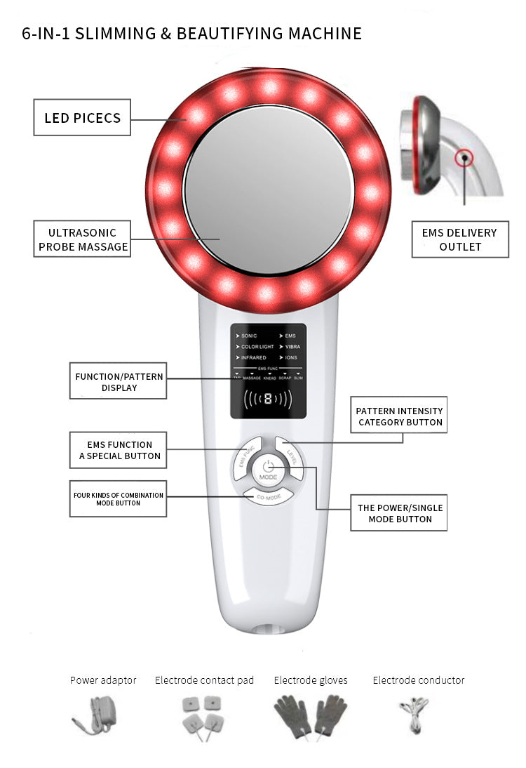 Beautifying Radiators Buy 6 In 1 Ultrasonic Slimming & Beautifying Rf Device Body Sculpting ...