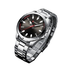Veile Studios 8320 Men's Quartz Watch Large Dial Fashion Business Waterproof Platinum Watches