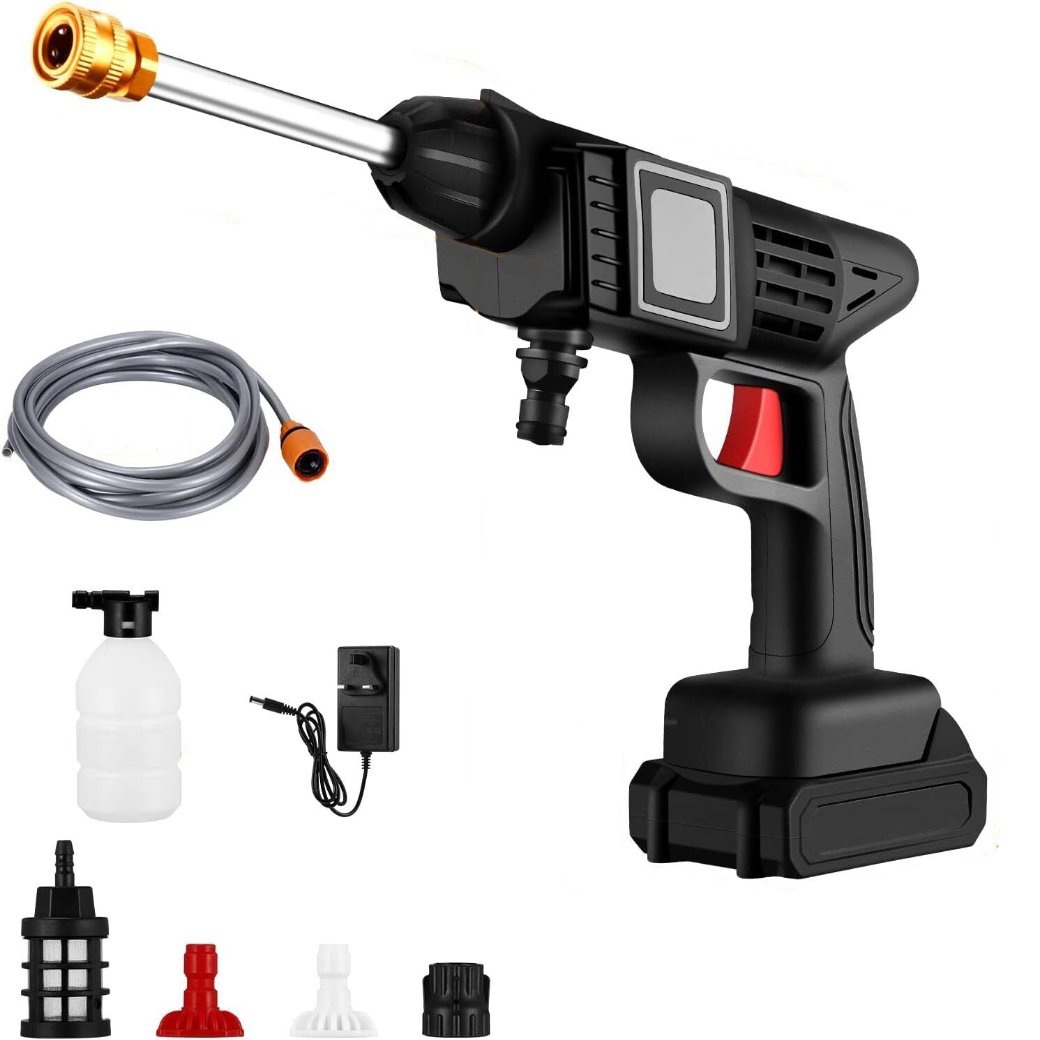 88V Cordless Electric High Pressure Washer Water Spray Gun Car Cleaner 2 Battery Pressure Washers Australia