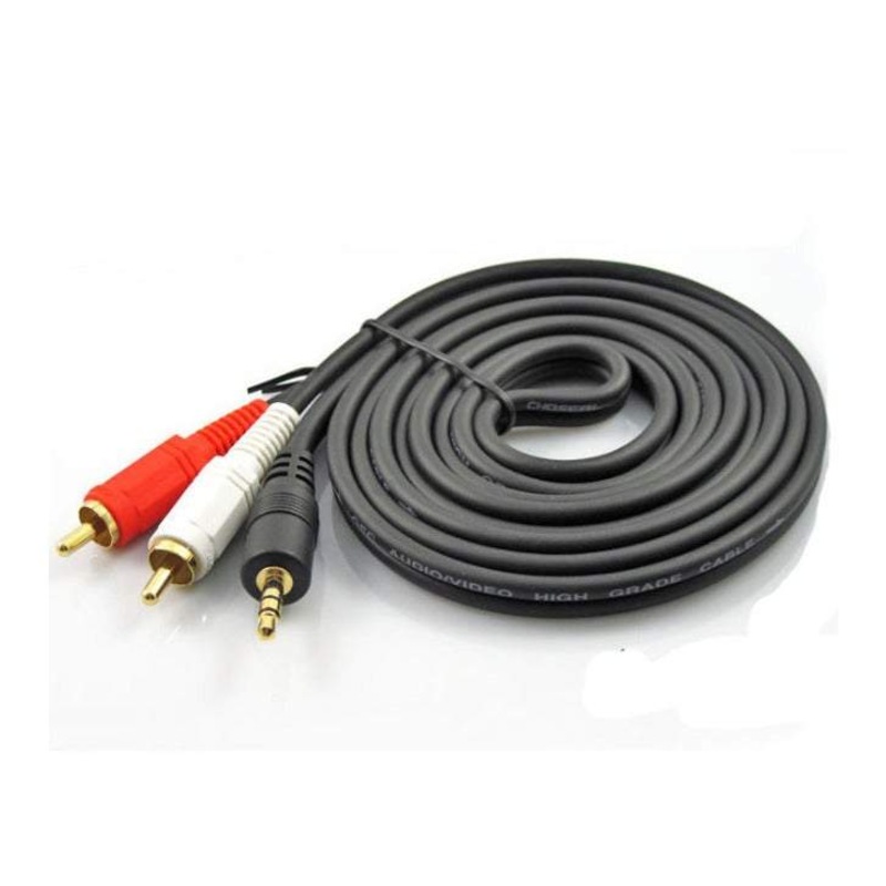 Buy Audio Video Cables 2 Pack 1.5M 3.5Mm To Rca Male Aux Stereo Long Auxiliary Hi Fi Adapter