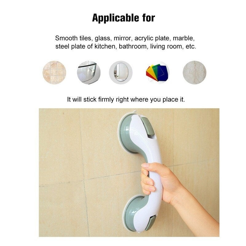 Buy Bathroom Suction Grab Bars Armrest Toilet Assist Handle Cup ...