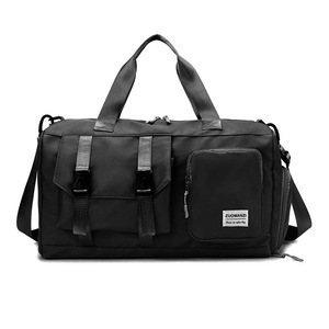 Black Holographic Gym Duffel Bag Dry Wet Separation Large Capacity Duffle Bags