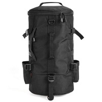 Black Outdoor Multi Purpose Backpack Travel Hiking Fishing Tackle Bag Tackle Boxes & Bags