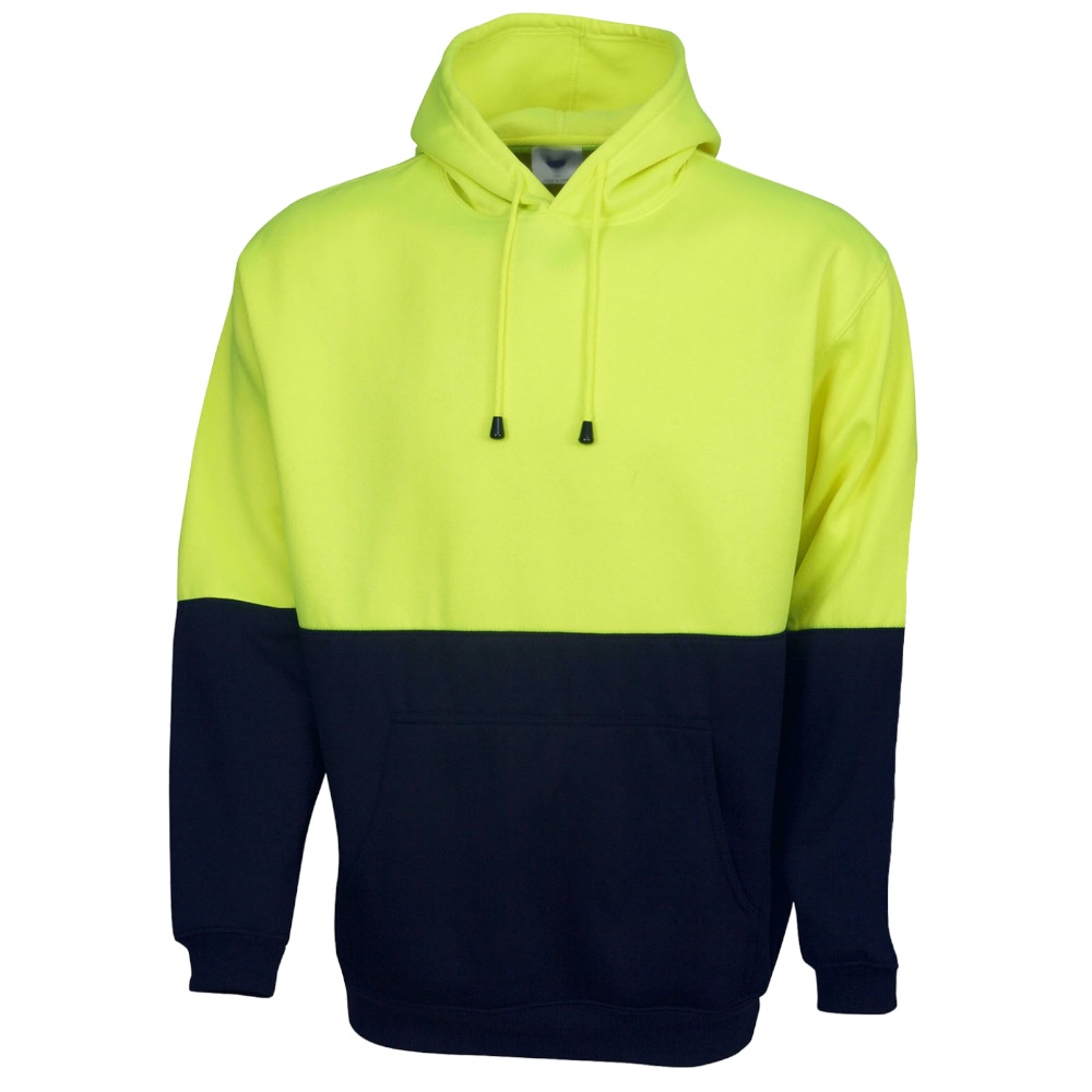 Br Apparel Hi Vis Polar Fleece Hoodie Jumper Safety Workwear Fleecy Jacket Unisex Yellow Xxl Safety Vests Australia