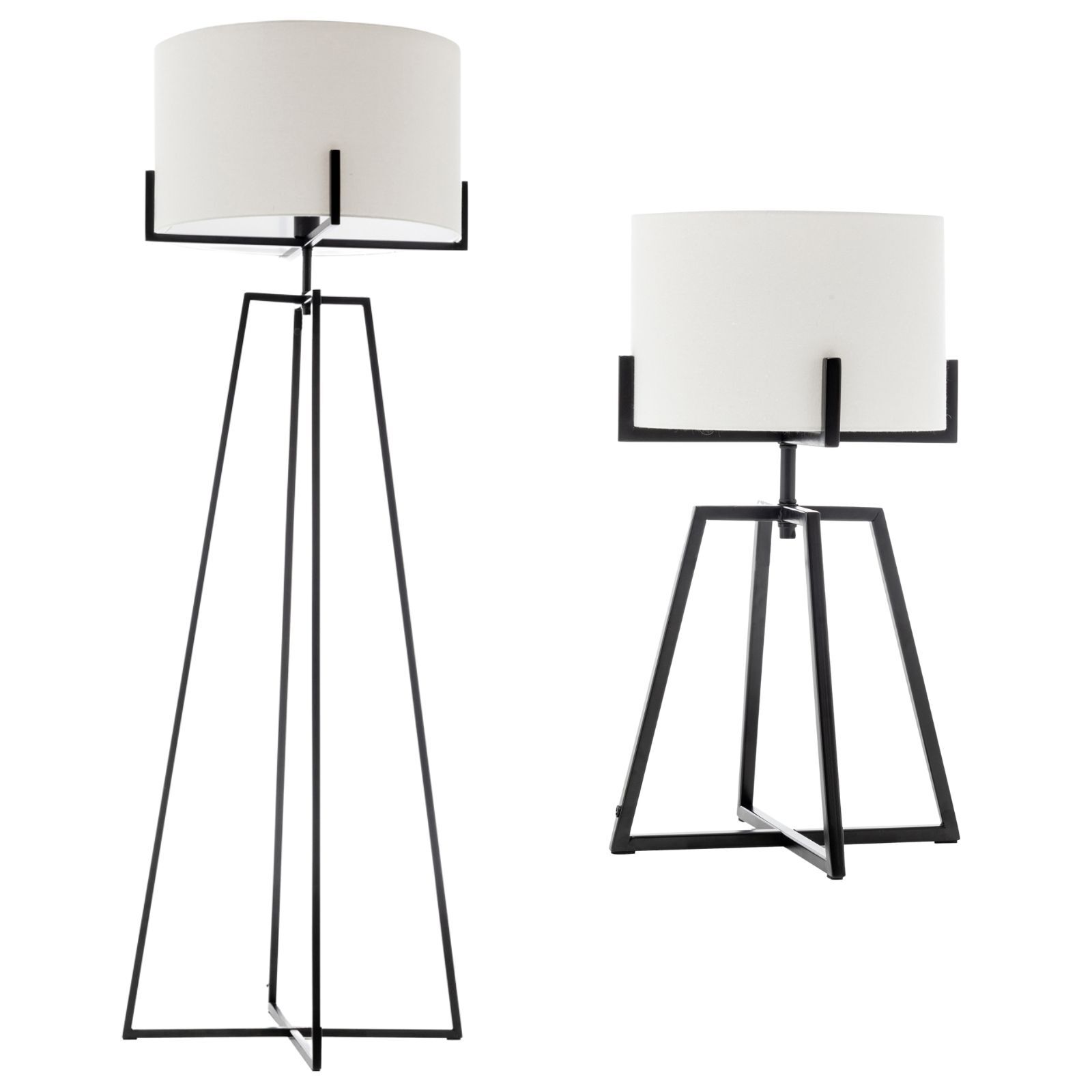 Buy Br Home Modern Dimmable Floor Lamp + Table Desk W/ Linen Shade ...