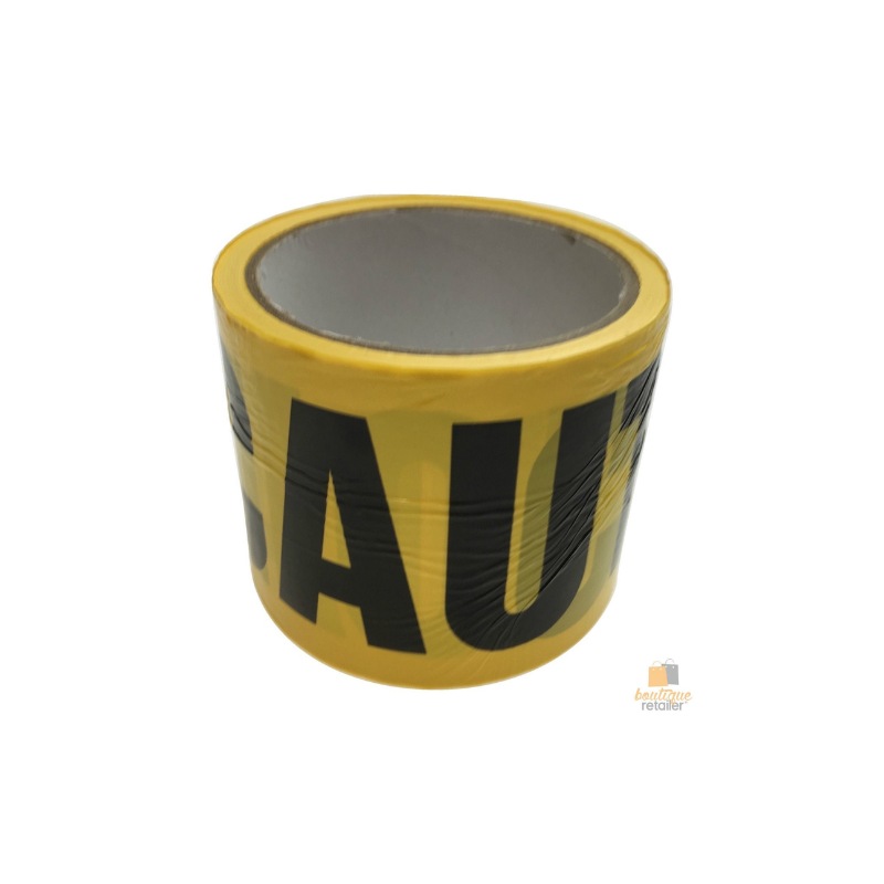 Br Safety 3X Caution Tape Yellow Warning Barricade Industrial Strip Non Stick 20M Caution & Flagging Tapes Australia