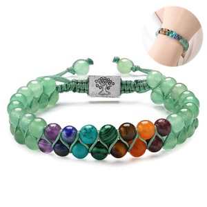 Veile Studios Fashion Jewelry 6Mm 7 Chakra Stone Bead Yoga Meditation Bracelet For Women Bracelets