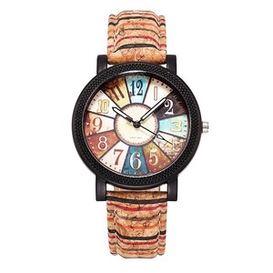 Veile Studios Casual Patchwork Leather Women Quartz Wrist Watch Watches