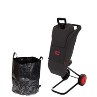 King Tech 2500W Electric Garden Mulcher Shredder Portable Wood Chipper On Wheels W/ Bag Chippers Shredders Mulchers