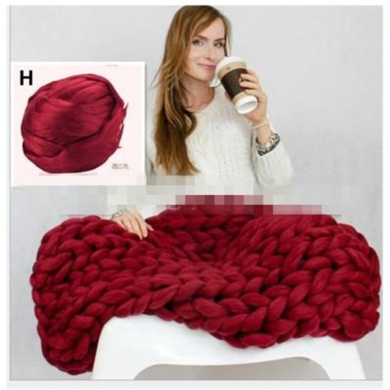 Buy Super Warm Chunky Weave Knitted Blanket MyDeal