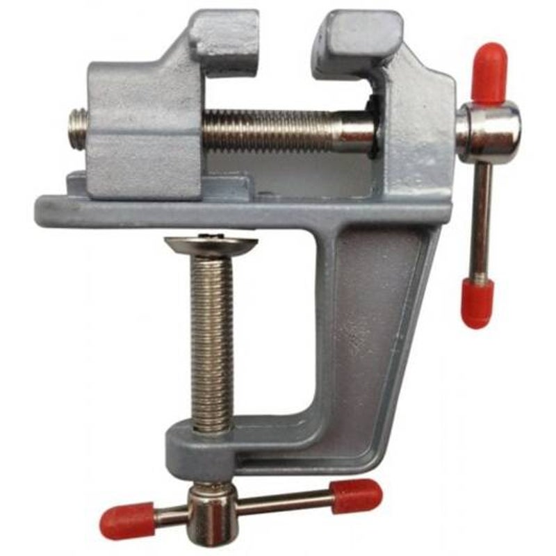 Clamps & Vices Aluminum Alloy Mini Table Vise Small Flat Pliers Silver 