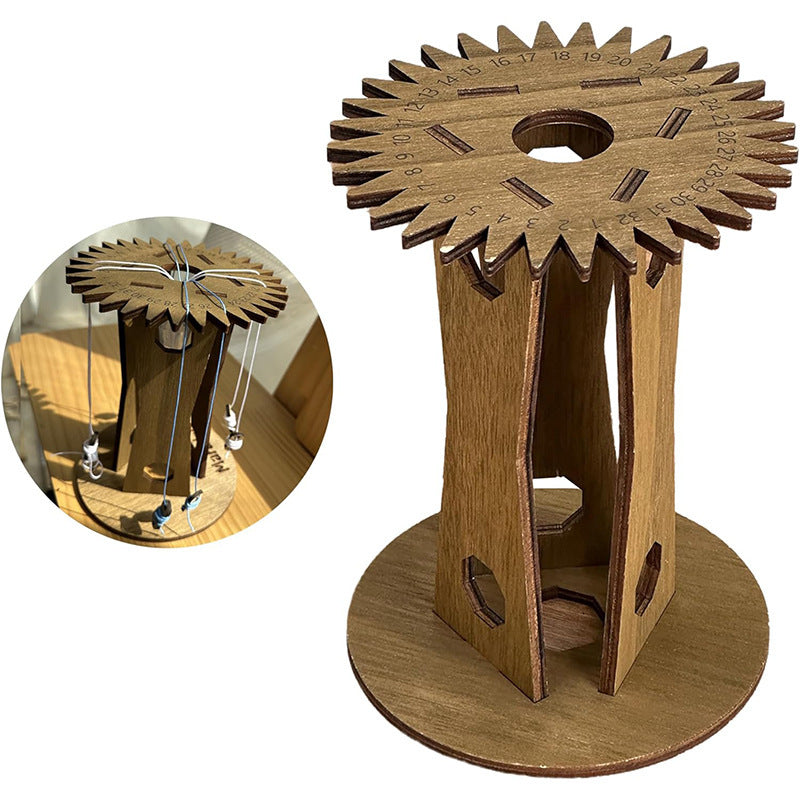 Crafting Tools Wooden Kumihimo Marudai Stand Craft Tool For Braiding And Creative Cord