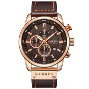 Veile Studios Man Sport Wristwatch Top Brand Luxury Chronograph Men's Watch Brown Watches