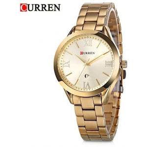 Veile Studios 9007 Women Quartz Watch Calendar Golden Watches