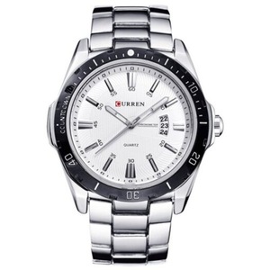 Veile Studios Men's Fashion And Casual Simple Quartz Sport Wrist Watch Silver Watches