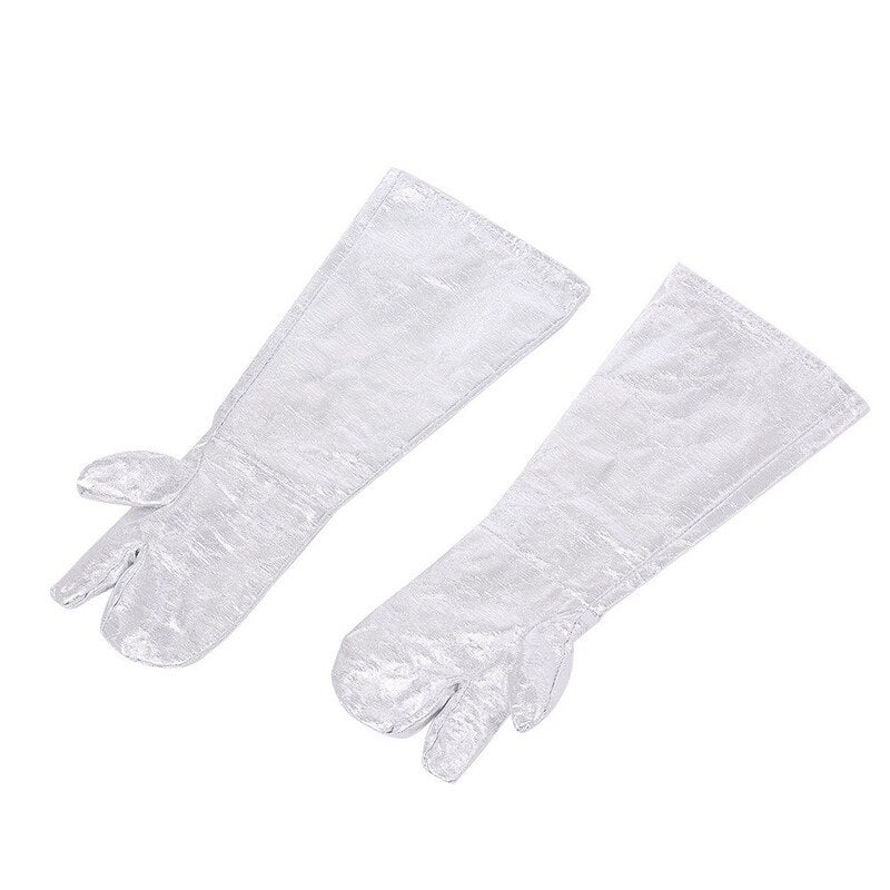 Welding Gloves Da 105 1000 Degrees Celsius Aluminized Heat Resistant Silver Unbranded