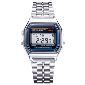 Veile Studios Design Fashion Casual Simple Stainless Steel Digital Sport Watch Warm White Watches