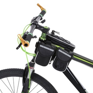 Hod Health And Home Detachable Bike Bicycle Cycle Front Frame Bag Tube Pouch Pack Cross Body Black Bags & Panniers