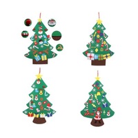 Diy Felt Christmas Tree Children Gifts Wall Decoration Party Decorations