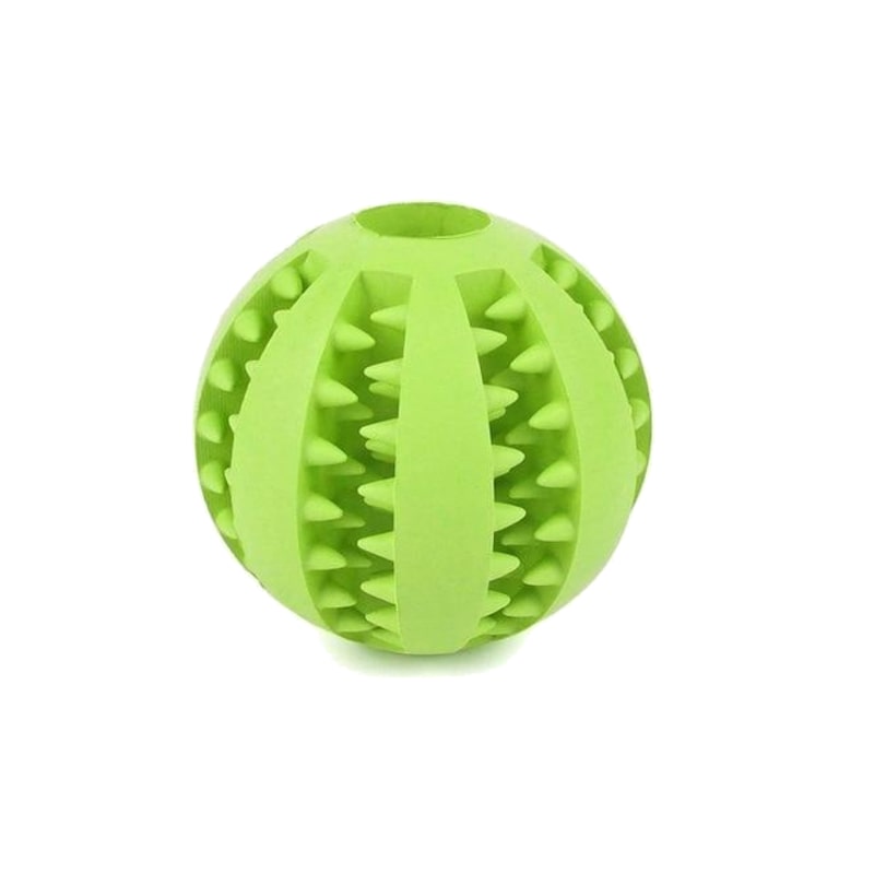 Buy Dog Chew Rubber Ball Toy Dental Clean Teeth Healthy Treat Gum Bite ...