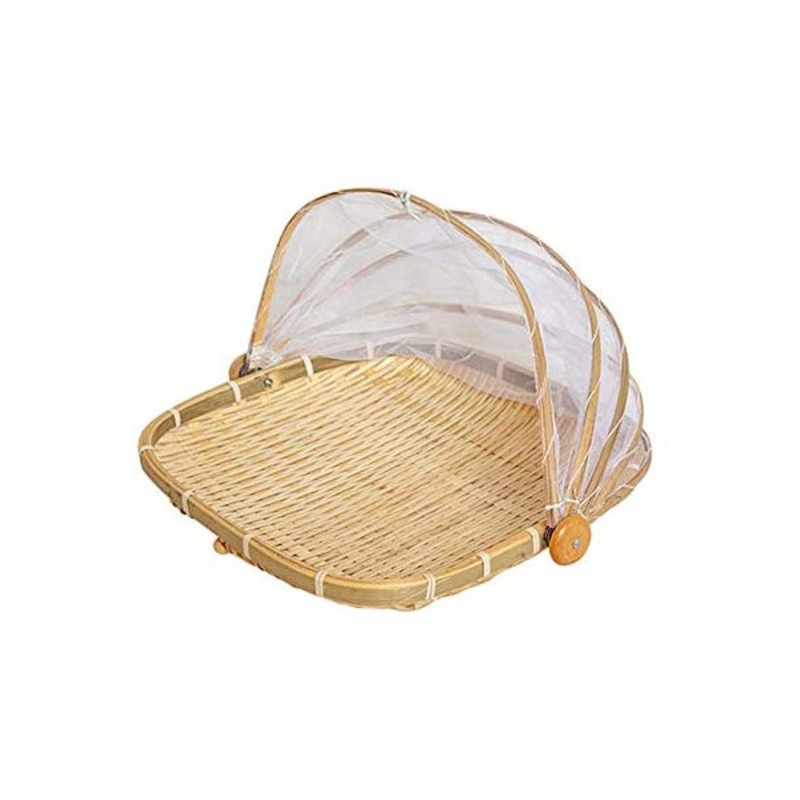 Buy Dustproof Basket Bamboo Fly Cover Outdoor Picnic Food Cover - MyDeal