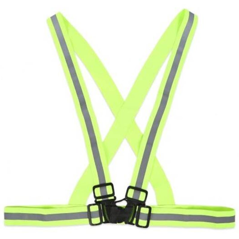 Buy Elastic Night Sports Vests Traffic Safety Reflective Straps Emerald ...