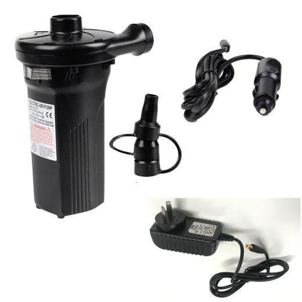 Electric Air Pump Rechargeable Inflator Deflator Ac Dc Car Lighter + Au Plug Air Compressors Australia