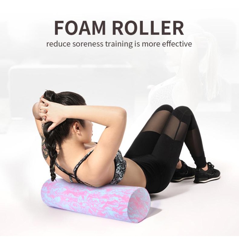 EVA Yoga Foam Roller Physio Back Training Pilates Home Gym Exercise