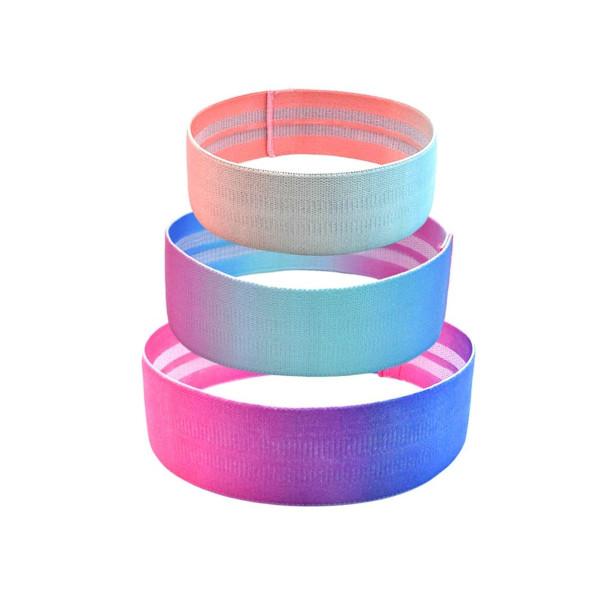 Fabric Resistance Booty Bands 3 Set Hip Workout Bands Squats Exercise Guide Bag Fitness