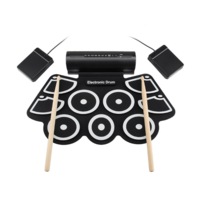 Foldable Percussion Instrument Thick Silicone Hand Rolled Drum Set Jazz Usb Electronic Electronic Drum Kits