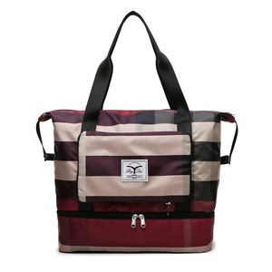 Foldable Travel Duffel Bag Fitness Gym Waterproof Dry And Wet Separation Sports Gym Bags