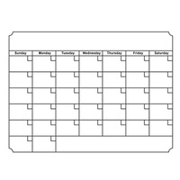 Fridge Parts Accessories Magnetic Refrigerator Calendar Sticker Board Calendars (Current)