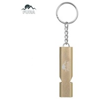 Mini Dual Channels Whistle Golden Safety Whistles