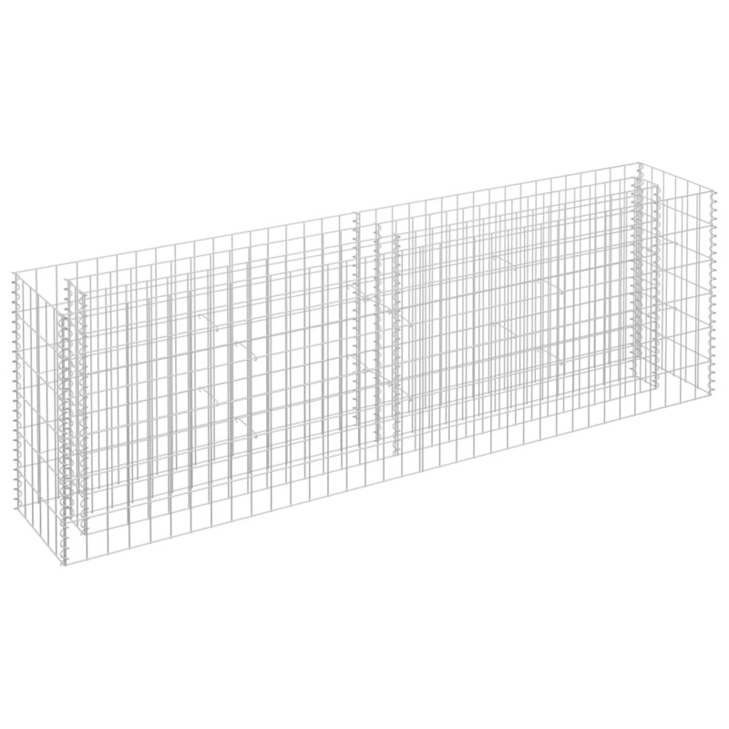 Buy Gabion Raised Bed Galvanised Steel 180X30x60 Cm MyDeal