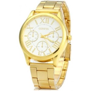 Veile Studios P07 Golden Case Quartz Watch With Stainless Steel Band For Men Watches