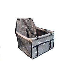 Grey Footprint Pet Dog Cat Waterproof Carrier Bag Seat Pad 45X30x25cm Pet Transport