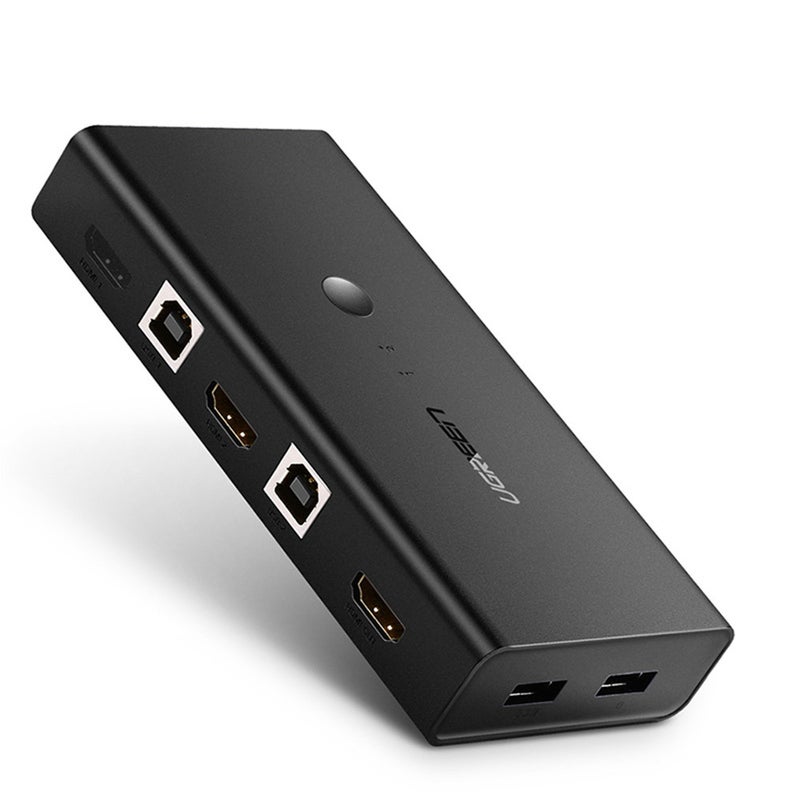 Buy Hdmi Kvm Switch 2 Port 4K Usb Vga Switcher Splitter Box For Sharing ...