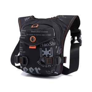Hod Health And Home Black Rugged Polyester Waist Pack Stylish Multi Compartment Crossbody Bag For Outdoors Bags