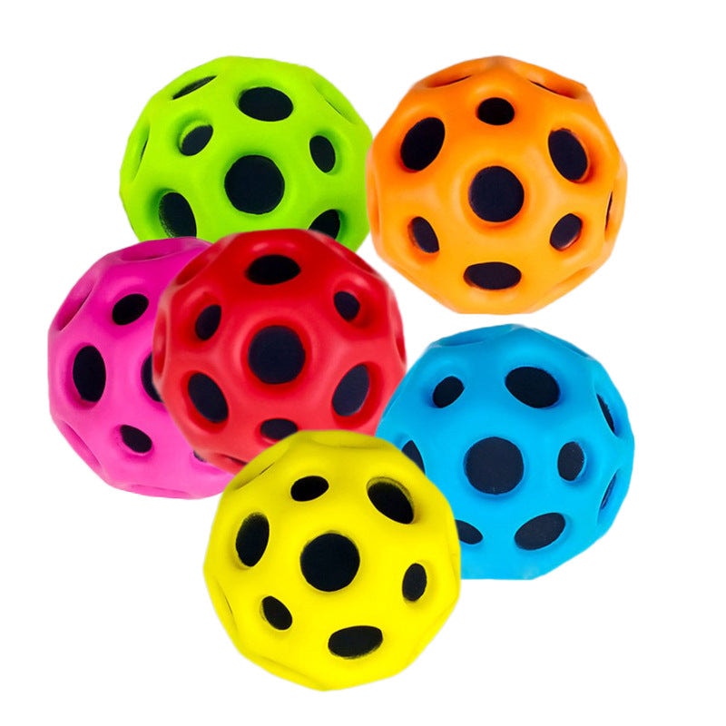 Buy Hole Ball Soft Bouncy Anti-Fall Moon Shape Porous Kids Indoor ...