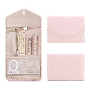 Veile Studios Jewelry Foldable Case Small Portable Storage Bag For Earrings Rings Brooches Jewellery Holders & Organisers