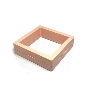Veile Studios Jewelry Storage 10Pcs Pink Set Floating Display Case Holder For Pendants Necklaces Bracelets Rings Coins Jewellery Holders & Organisers