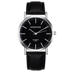 Veile Studios Kingnuos 015 Simple Two Needle Men's Waterproof Quartz Watch Black Watches