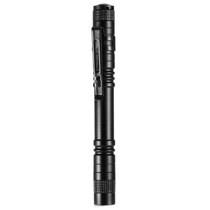 Buy Led Cree Pen Flashlight Torch Battery Powered High Light Black MyDeal