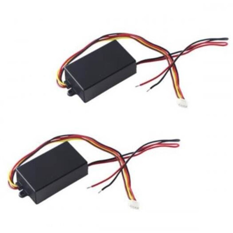 Motoforti Universal 3-Step Dynamic Sequential Module, LED Turn Signal Taillight Controller Abs Pc Black 2 Pcs