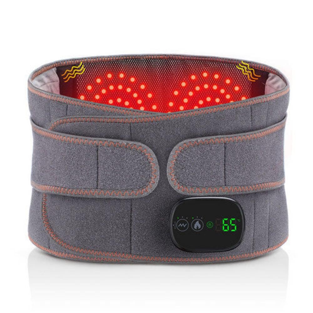 Buy Electric Dual Infrared Light Heat Back Massager Waist Brace Lumbar ...