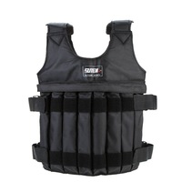 Max Loading 20Kg Weighted Vest Jacket Exercise Boxing Training Waistcoat Invisible Weightloading Sand Clothing Black Weighted Vests