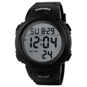 Veile Studios Men Waterproof 50M Digital Led Military Fashion Electronic Wrist Watch Black Watches